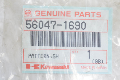 OEM Kawasaki 56047-1690 Right Hand Shroud Pattern NOS