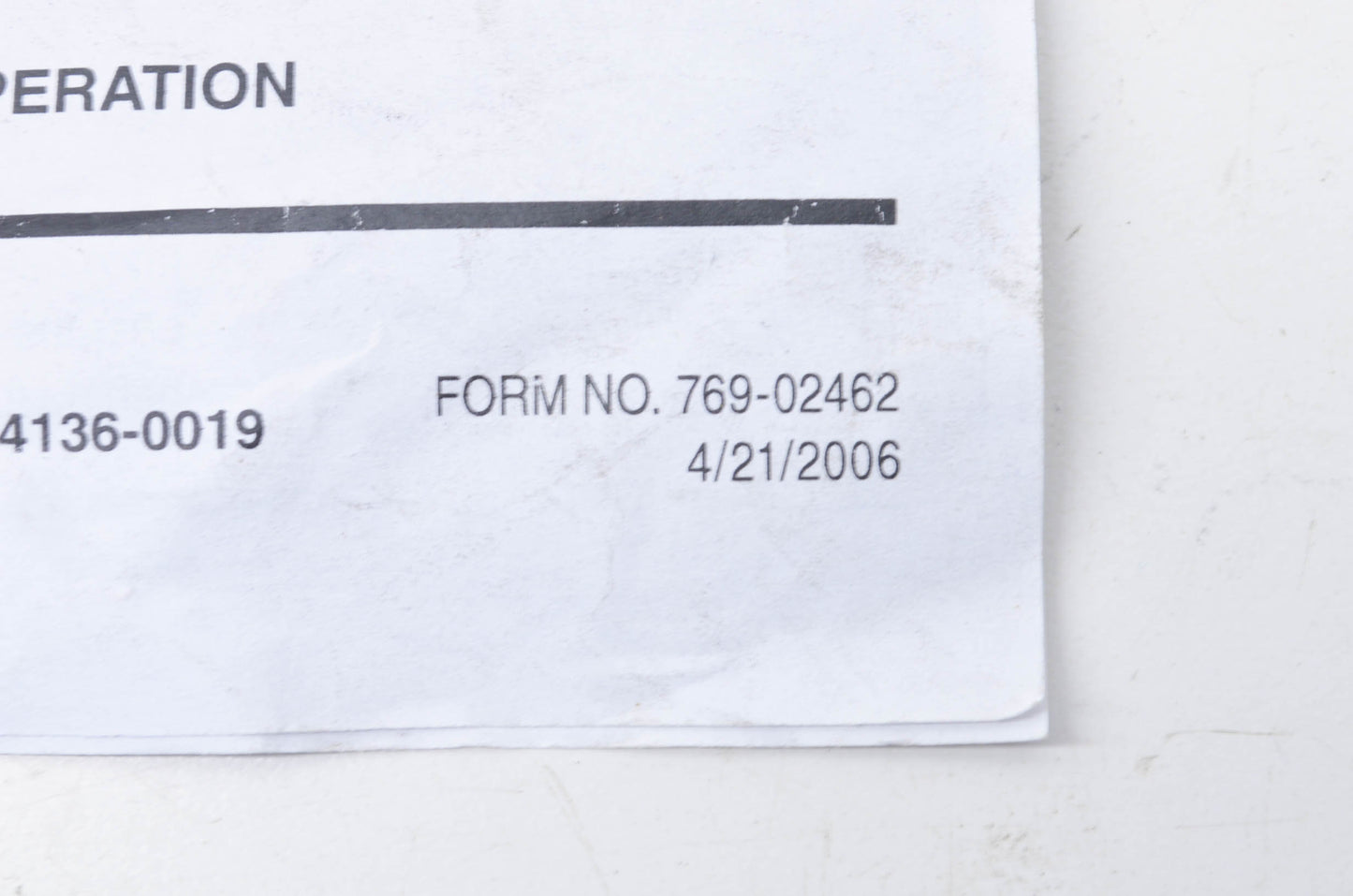 Cub Cadet Electrical Accessory Harness Model 39A-209-100 Operators Manual