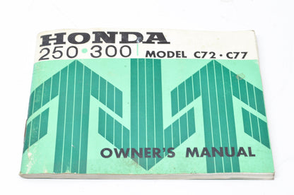 OEM Honda 250/350 Model C72 & C77 Owners Manual