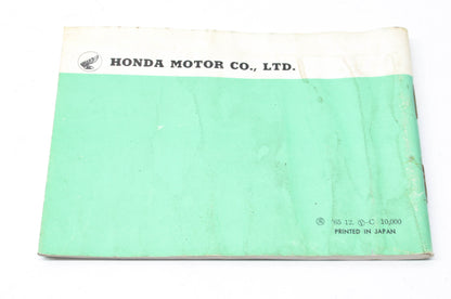 OEM Honda 250/350 Model C72 & C77 Owners Manual