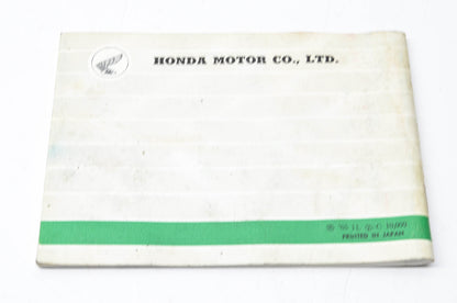 OEM Honda 250/350 Model CB72 & CB77 Owners Manual