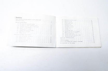 OEM Honda 250/350 Model CB72 & CB77 Owners Manual