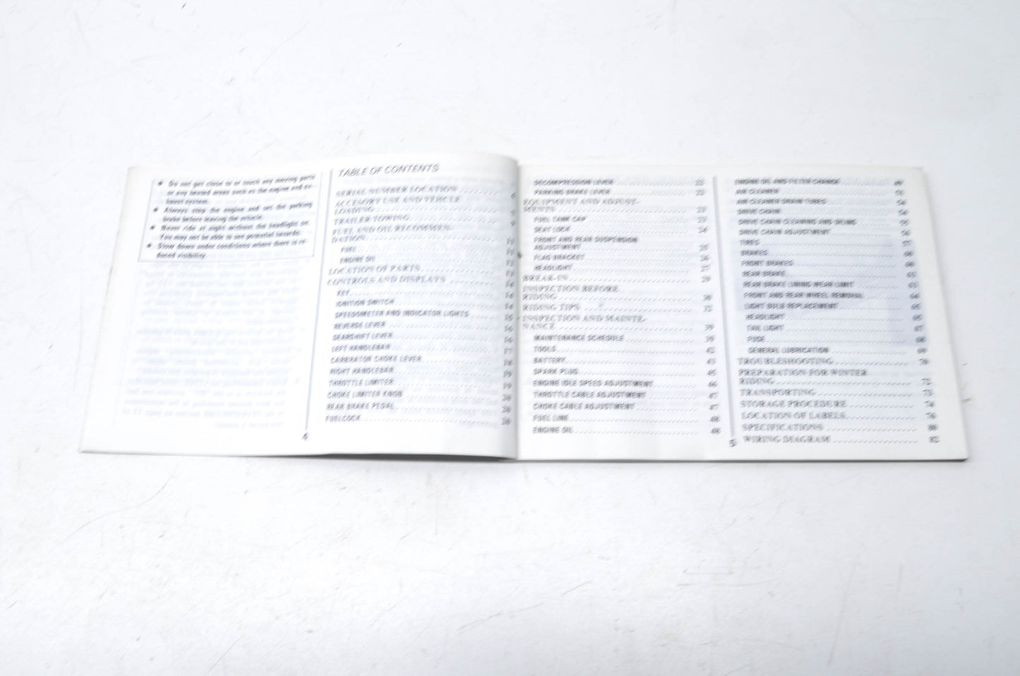 OEM Suzuki LT300E Owners Manual