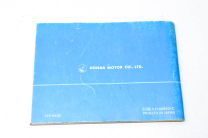 OEM Honda 31KB400 Owner's Manual CM250C'82