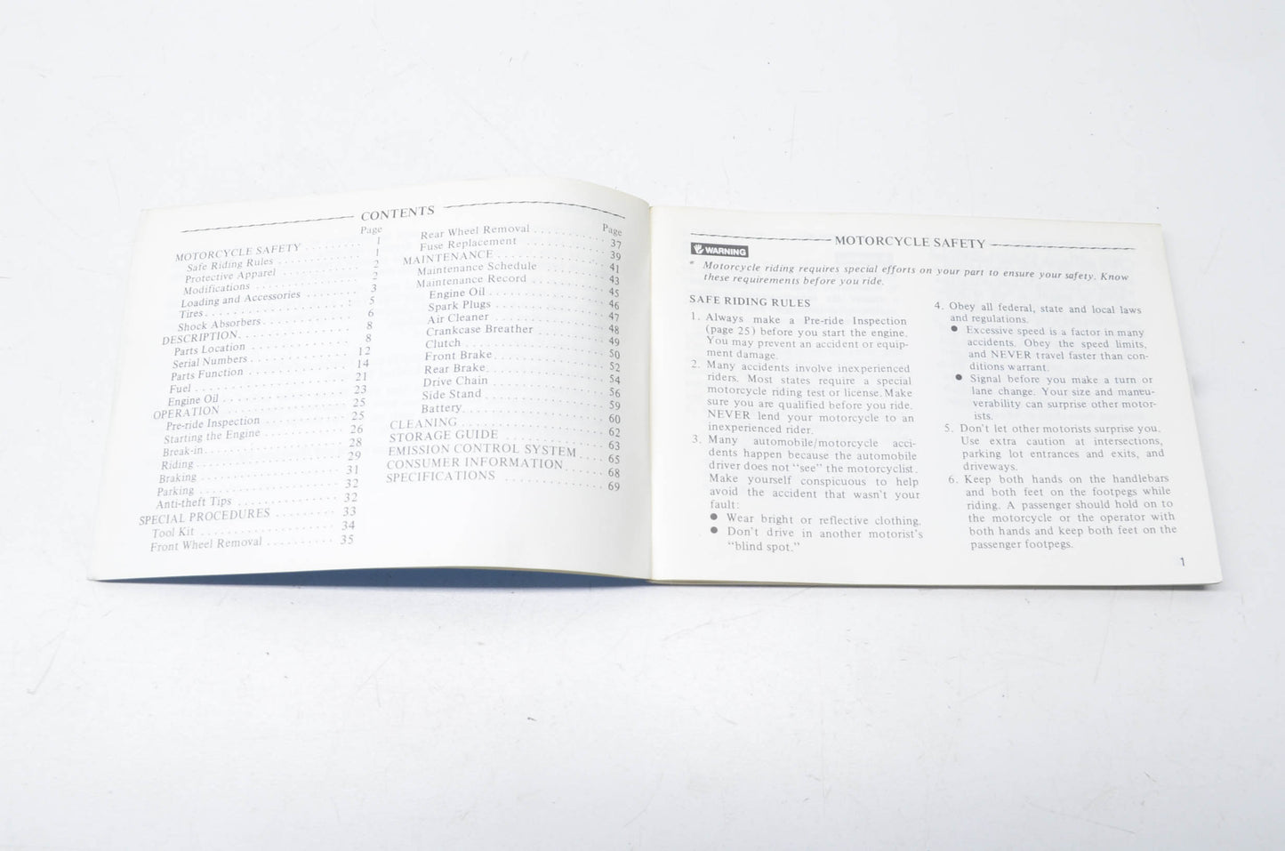 OEM Honda 31KB400 Owner's Manual CM250C'82