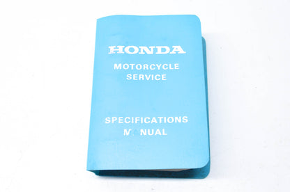 OEM Honda 1975 Motorcycle Service Specifications Manual