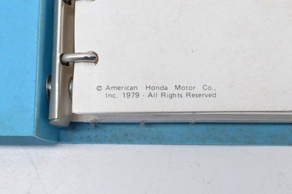 OEM Honda 1979 Motorcycle Service Specifications Manual
