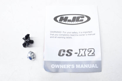 HJC CS-X2 Owners Manual w/ Hardware NOS