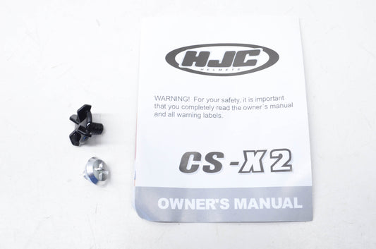 HJC CS-X2 Owners Manual w/ Hardware NOS