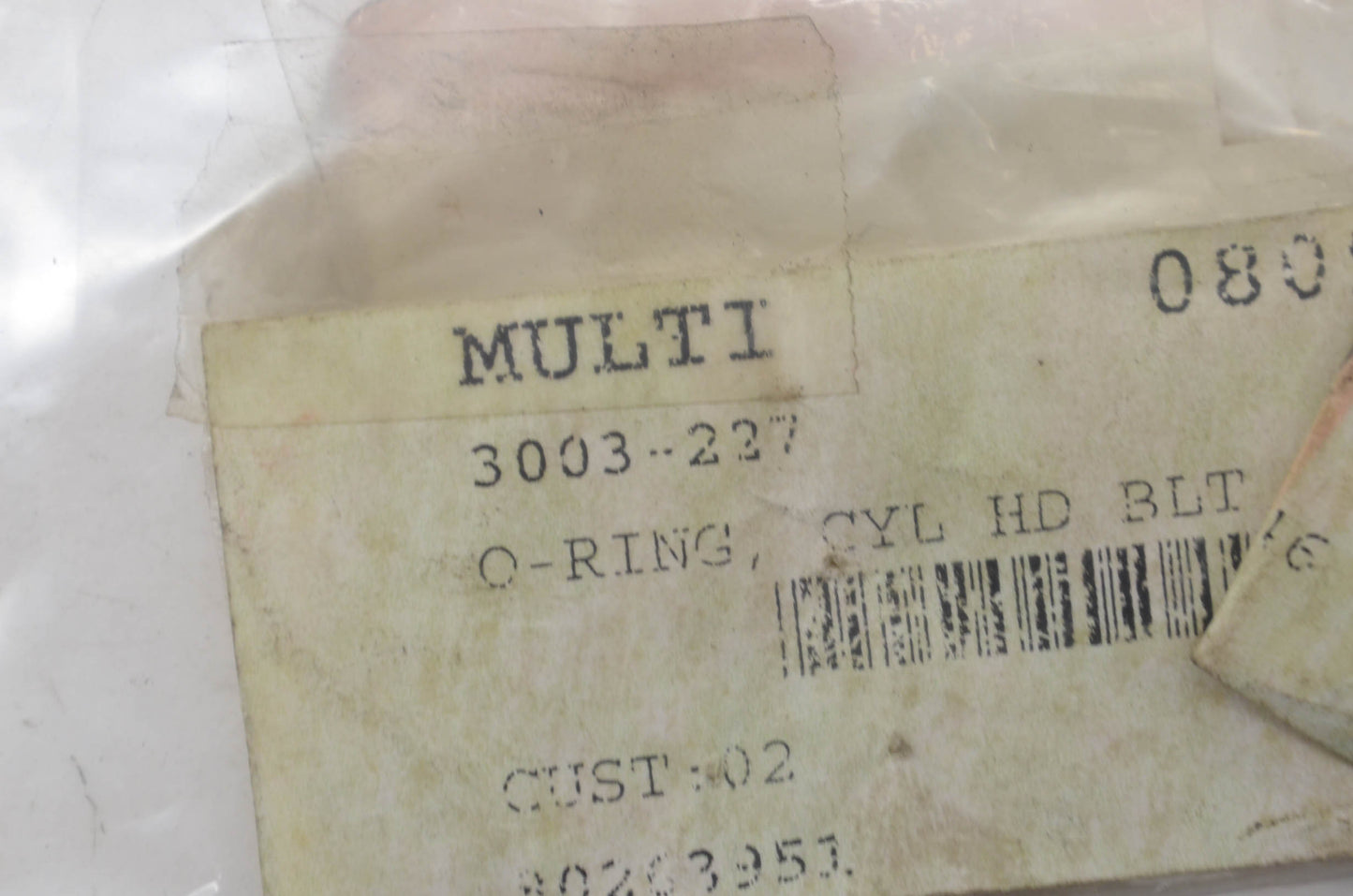 OEM Arctic Cat 3003-227 Cylinder Head Bolt O-Ring Qty 4 NOS