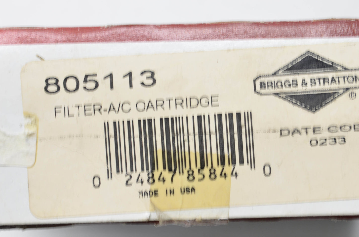 New OEM Briggs & Stratton 805113 Air Filter NOS