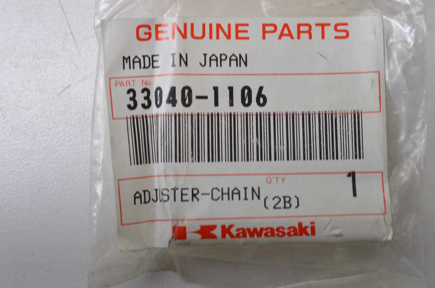 OEM Kawasaki 33040-1106 Chain Adjuster NOS