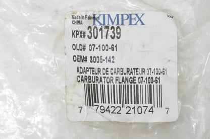 Kimpex 301739, 3005-142 Carburetor Flange NOS