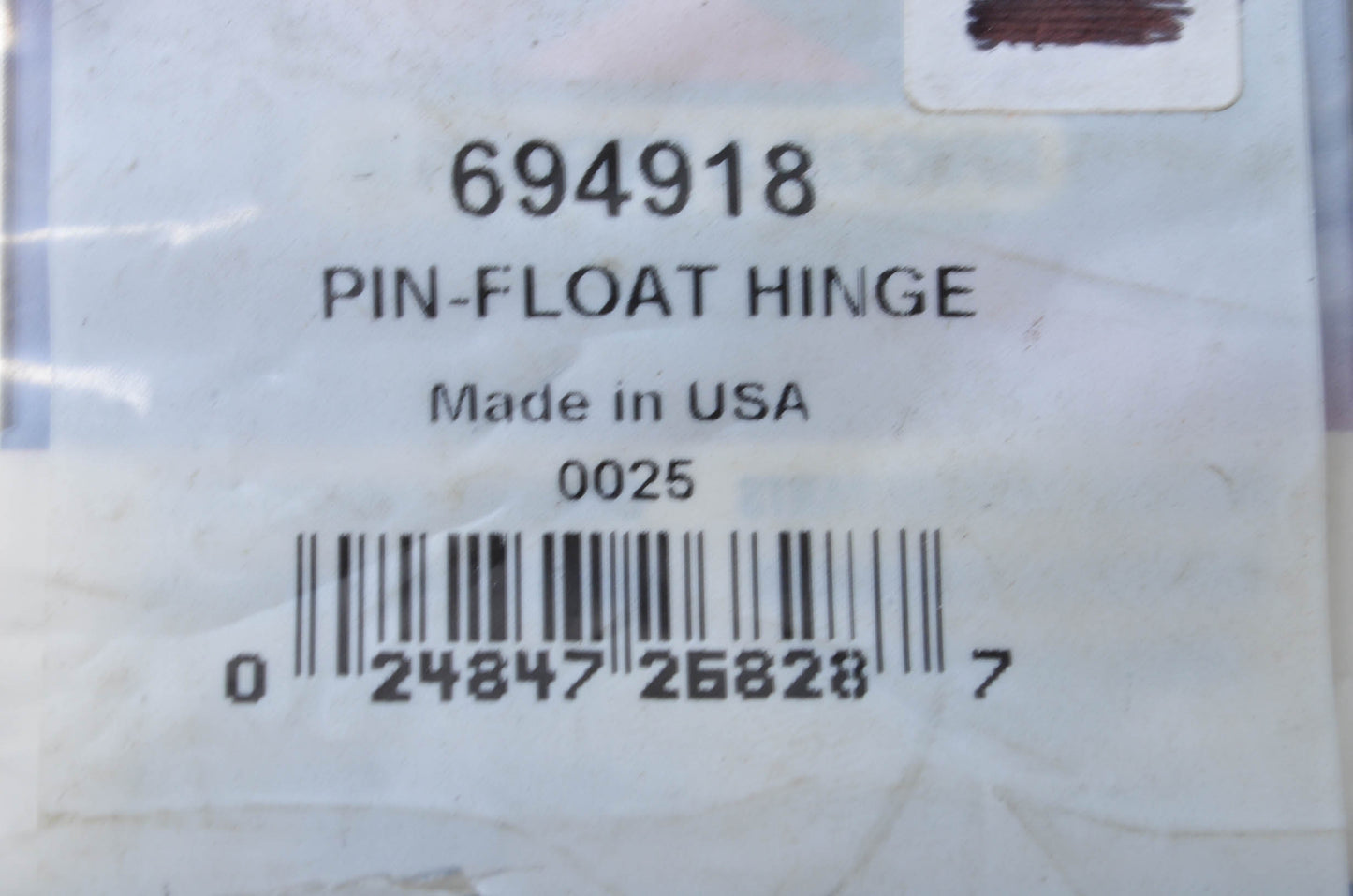 OEM Briggs & Stratton 694918 Float Pin NOS