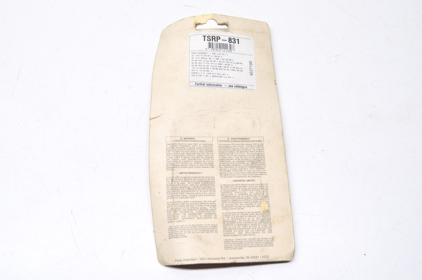 EBC TSRP-831, FA158 Tuff Stop Brake Pad Kit NOS