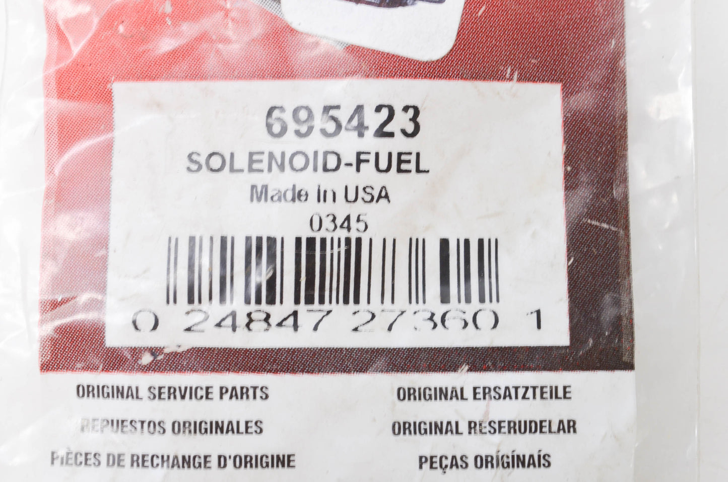 OEM Briggs & Stratton 695423 Fuel Solenoid NOS
