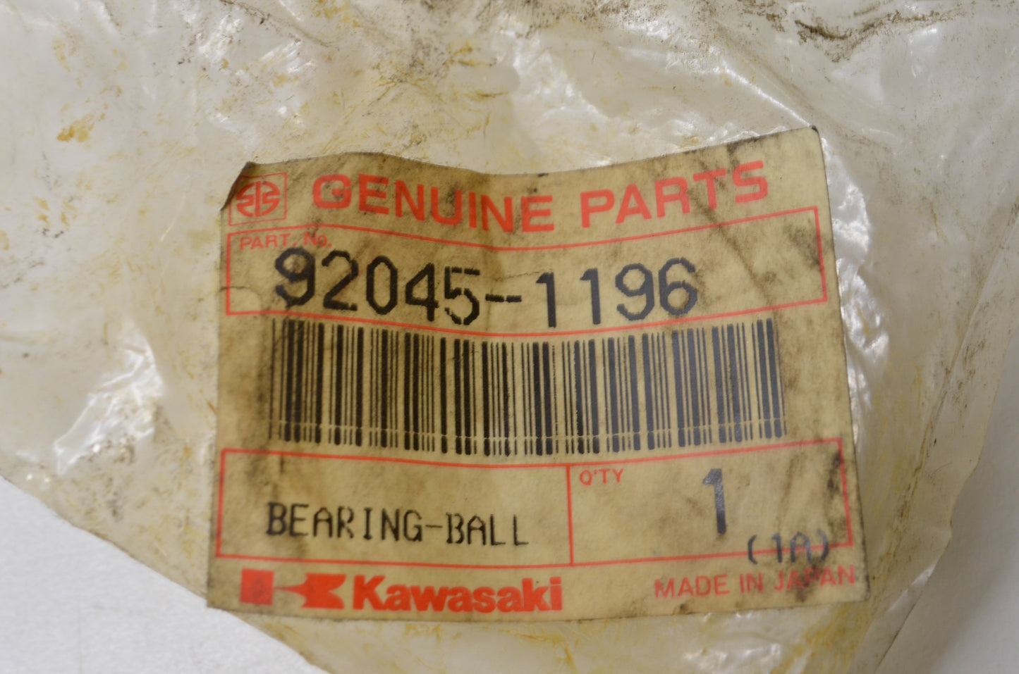 OEM Kawasaki 92045-1196 Ball Bearing NOS