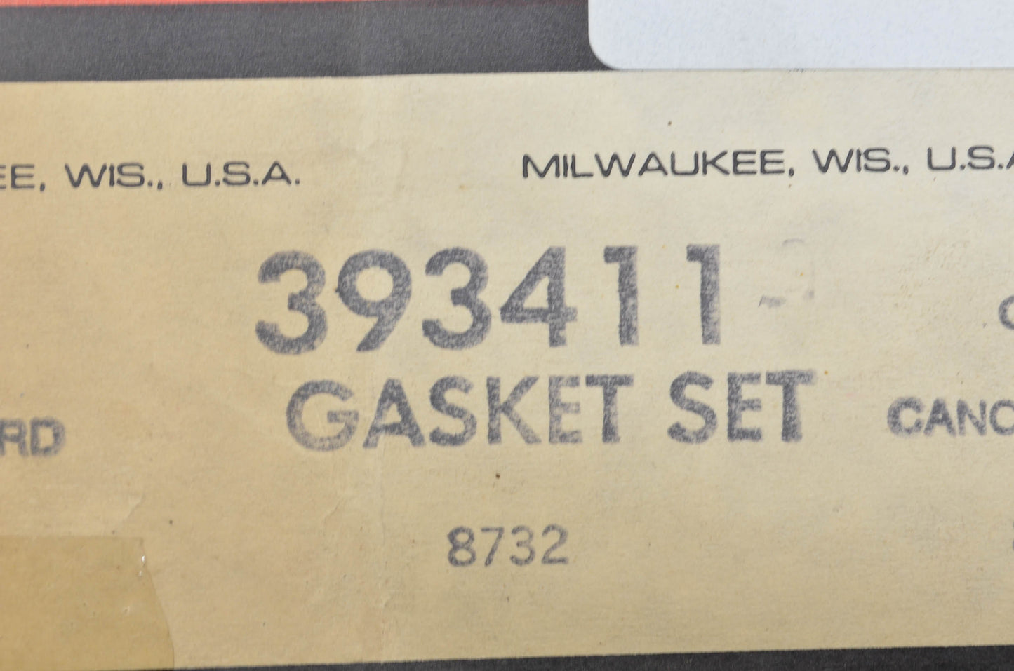 OEM Briggs & Stratton 393411 Gasket Kit NOS