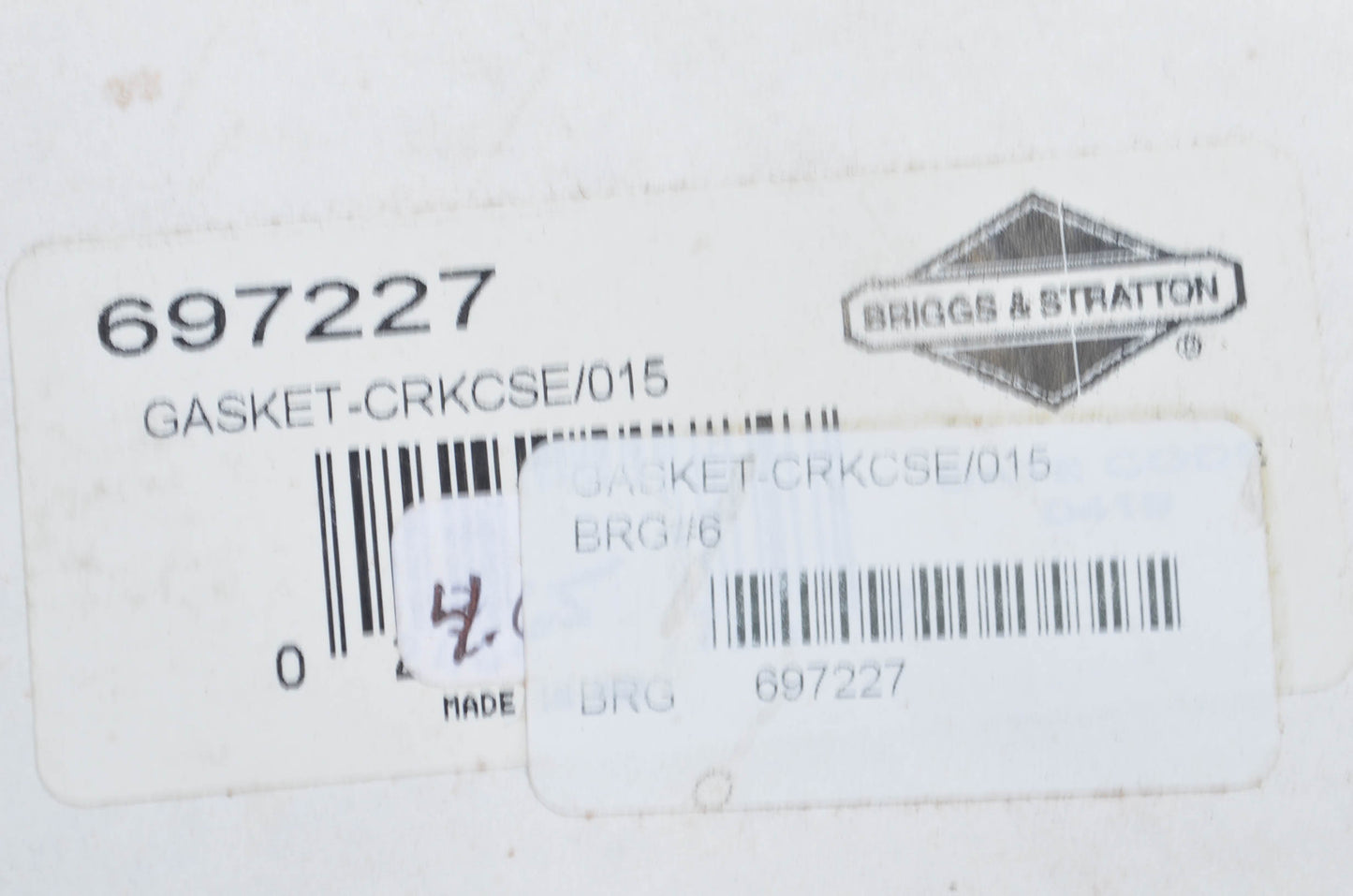 New OEM Briggs & Stratton Crankcase Gasket NOS