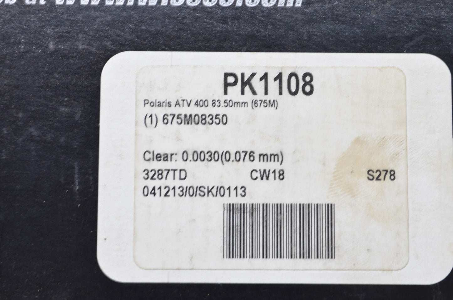 Wiseco PK1108 83.5mm Polaris 400 Piston Top End Kit NOS