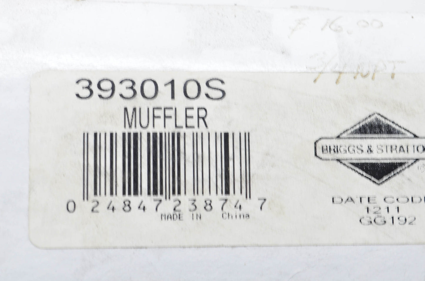 New OEM Briggs & Stratton Muffler NOS