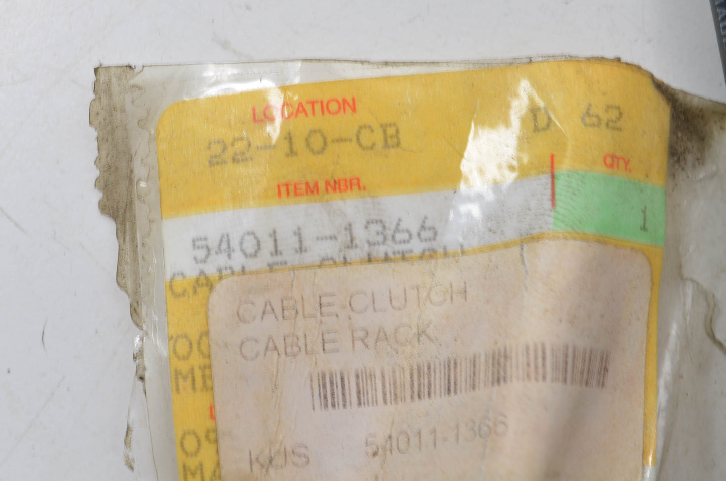 OEM Kawasaki 54011-1366 Clutch Cable NOS