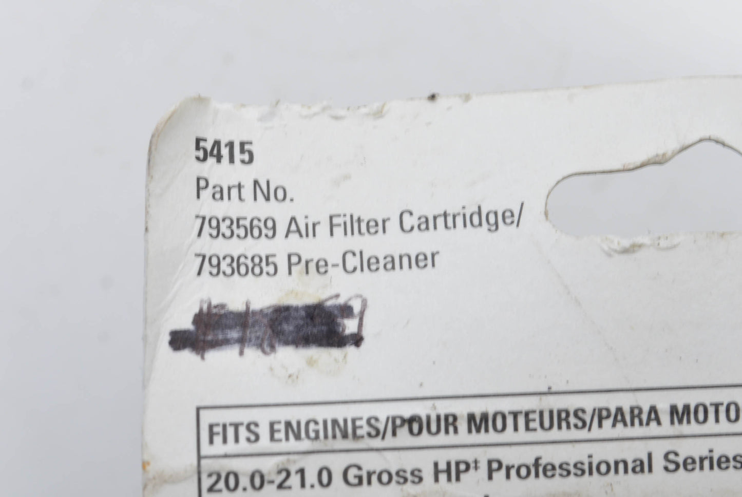 OEM Briggs & Stratton 5415 Air Filter Pre-Cleaner NOS