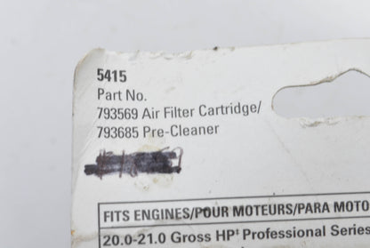 OEM Briggs & Stratton 5415 Air Filter Pre-Cleaner NOS