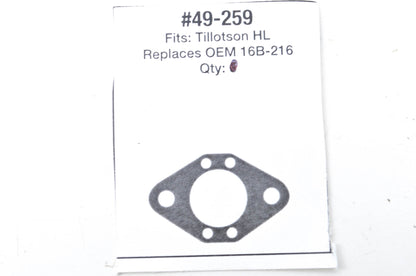 Oregon 49-259, 16B-216 Tillotson HL Gasket NOS