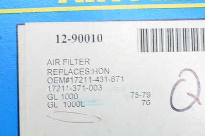 EMGO 12-90010 Air Filter NOS