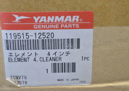 Yanmar 119515-12520 Air Filter NOS