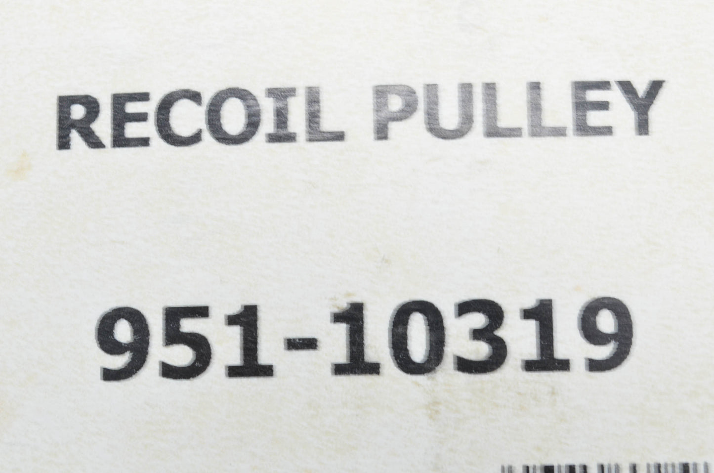 MTD 951-10319 Recoil Pulley Kit NOS