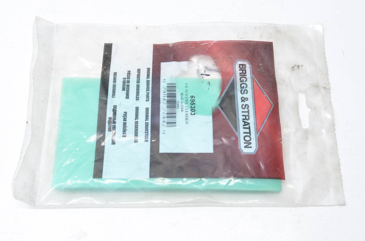 OEM Briggs & Stratton 695303 Filter-Pre Cleaner NOS