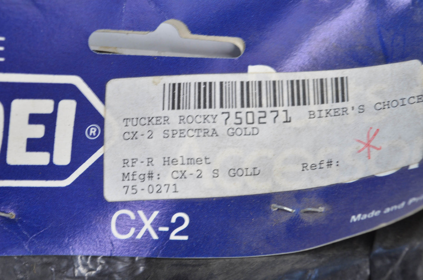 New SHOEI CX-2 Spectra Gold Helmet Shield NOS