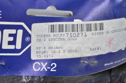 New SHOEI CX-2 Spectra Gold Helmet Shield NOS