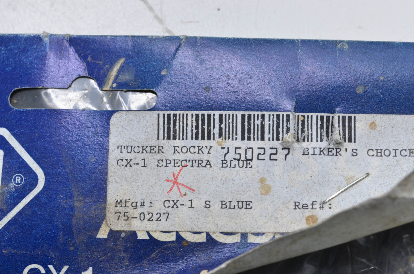 New SHOEI CX-1 Spectra Blue Helmet Shield NOS