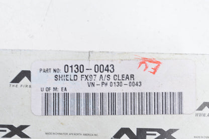 AFX 0130-0043 FX97 A/S Clear Face Shield NOS