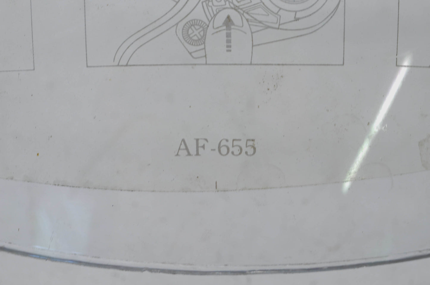 AF-655 Clear Helmet Face Shield NOS