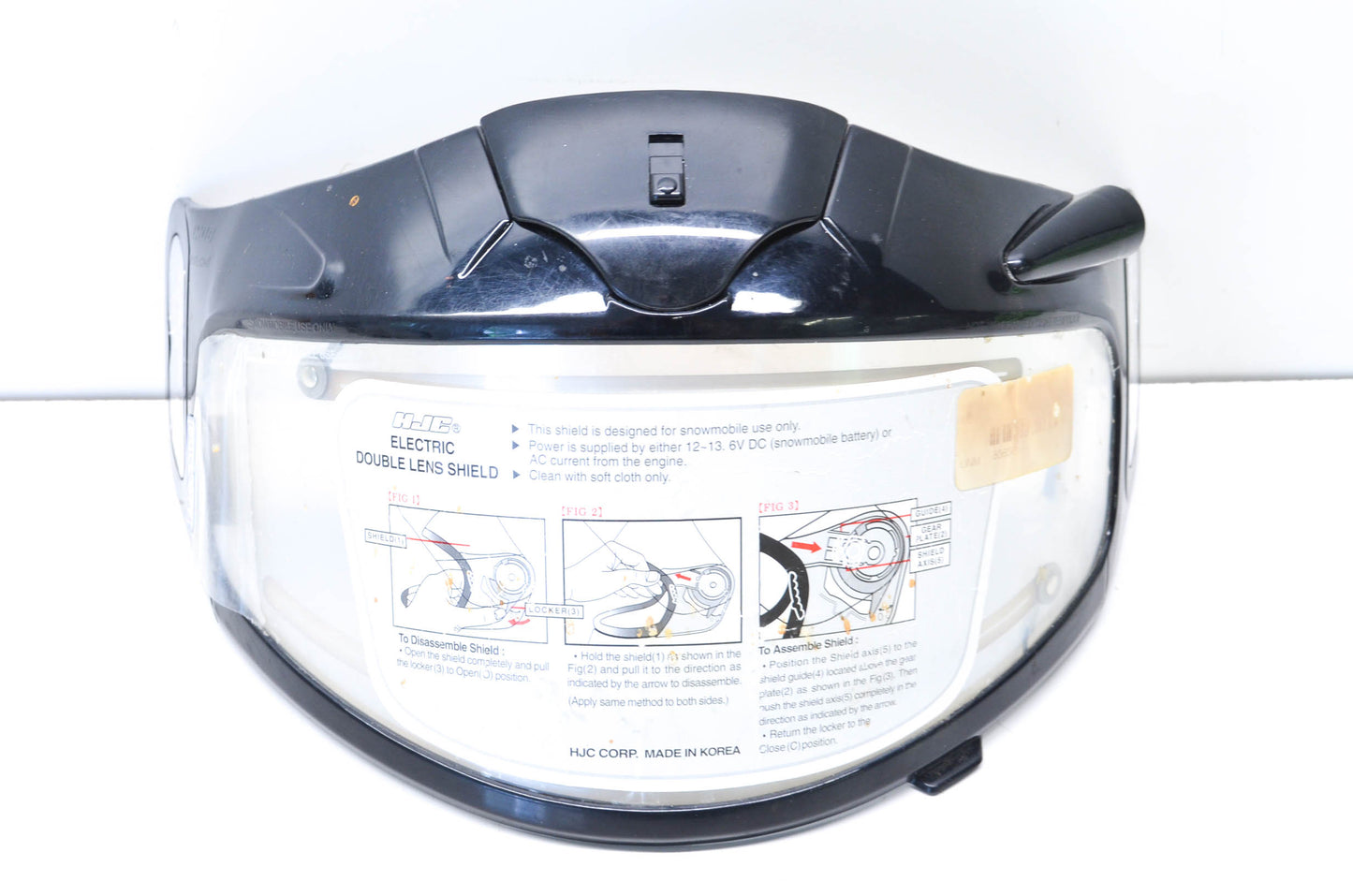 New HJC CR-05 Electric Double Lens Snowmobile Helmet Face Shield NOS