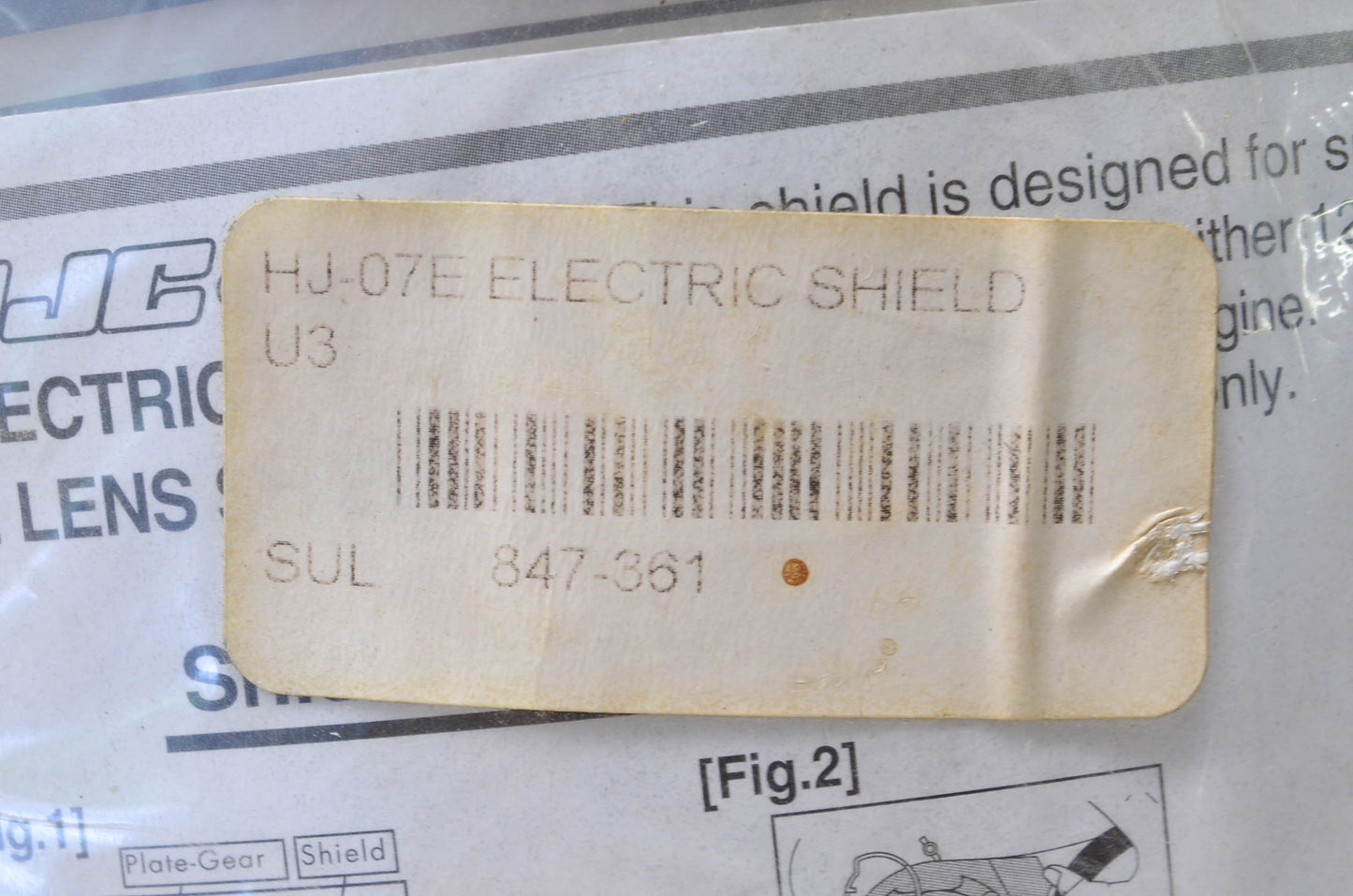 New HJC CL-Max Electric Double Lens Snowmobile Helmet Face Shield NOS