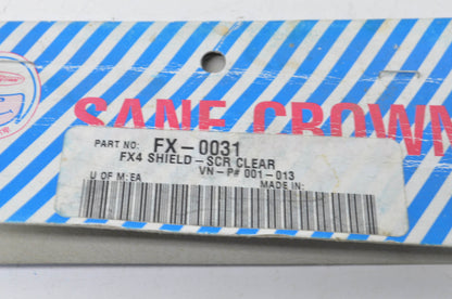 AFX FX-0031 Scratch Resistant Clear Face Shield NOS