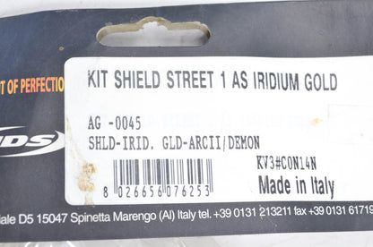 AGV AG-0045 Iridium Blue Arcii-Demon Face Shield NOS