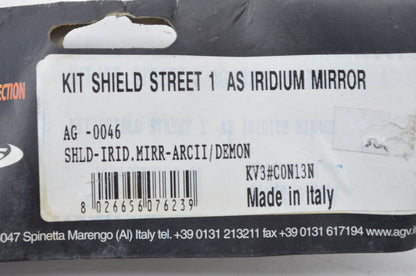 AGV AG-0046 Iridium Mirror Arcii-Demon Face Shield NOS