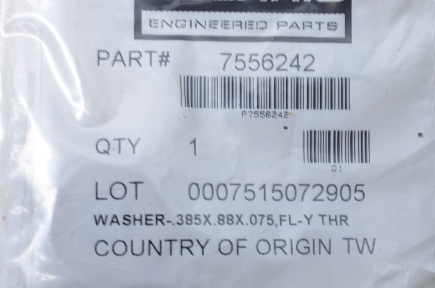 OEM Polaris 7556242 Washer .385X.88X.075 NOS