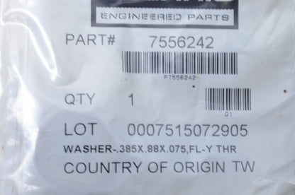OEM Polaris 7556242 Washer .385X.88X.075 NOS