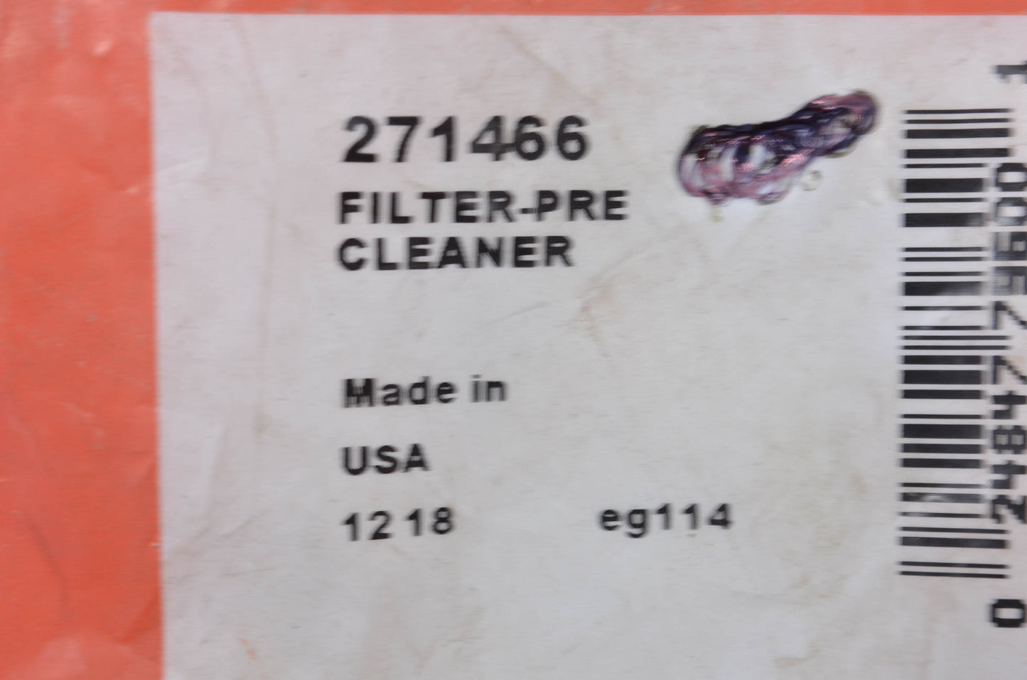 OEM Briggs & Stratton 271466 Air Filter Pre-Cleaner NOS