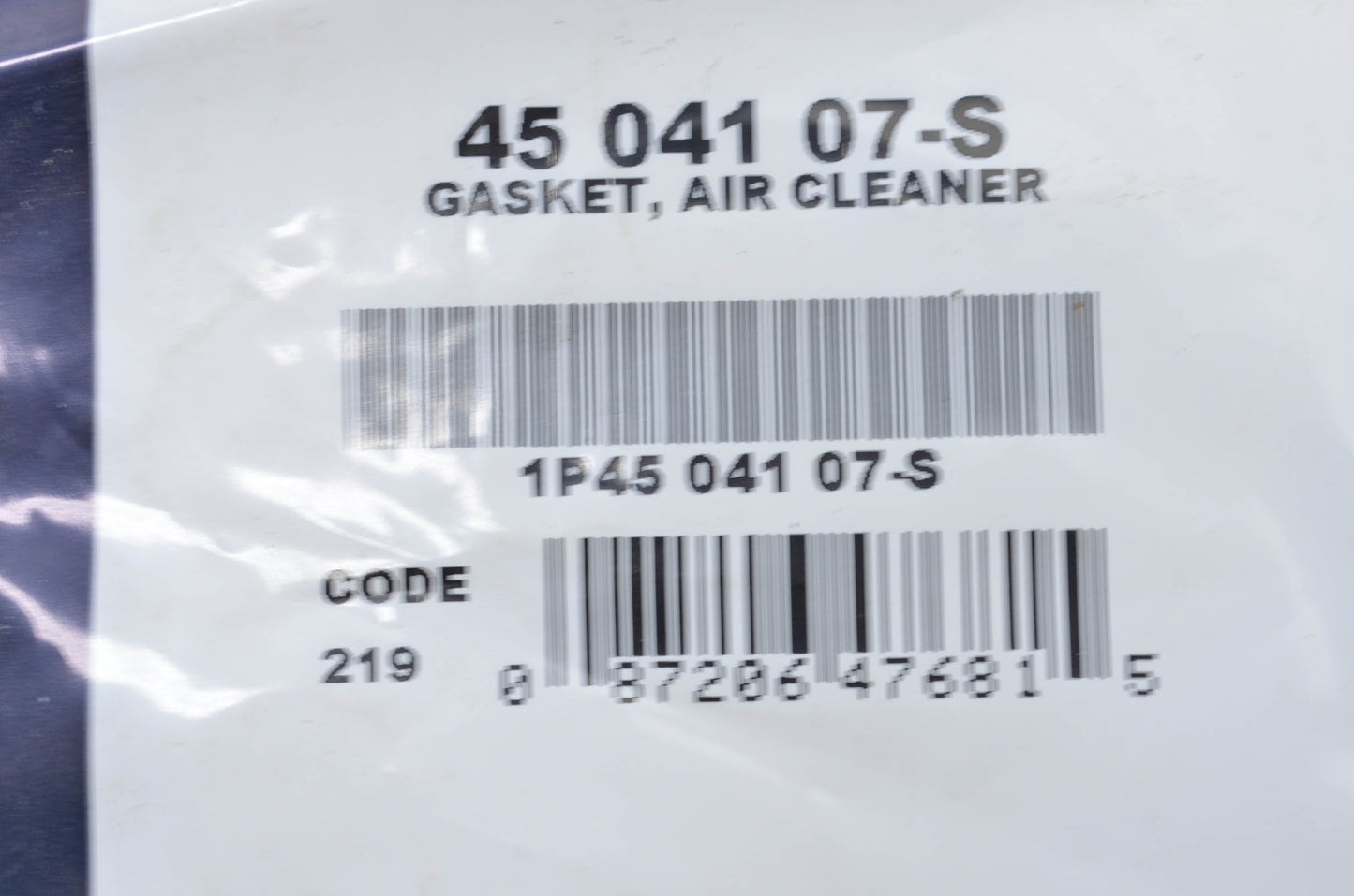 Kohler 4504107-S Air Cleaner Gasket NOS