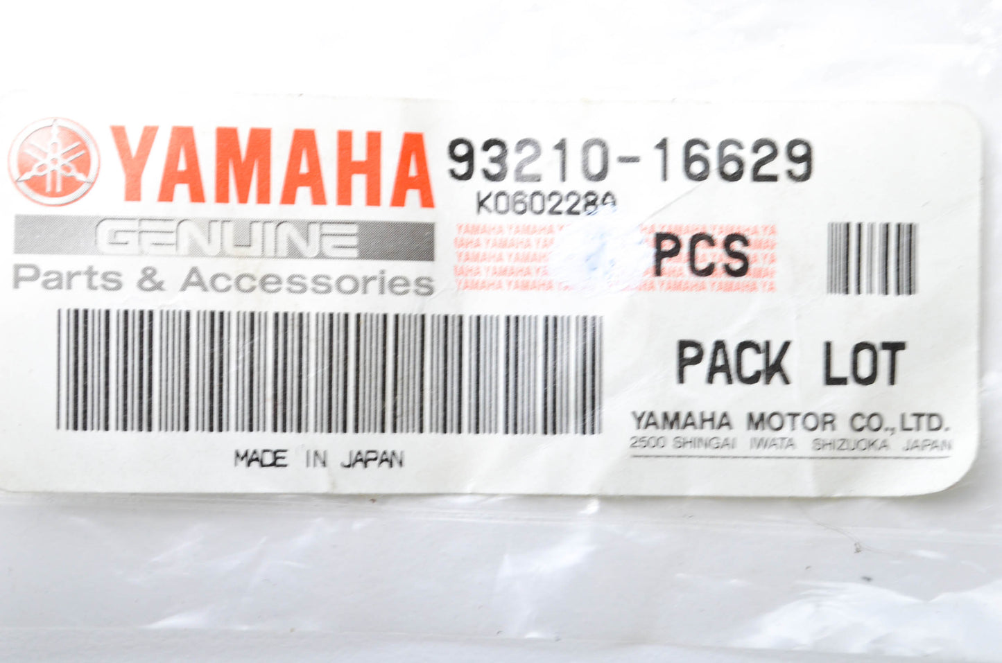 New OEM Yamaha 93210-16629-00 O-Rings QTY 2 NOS