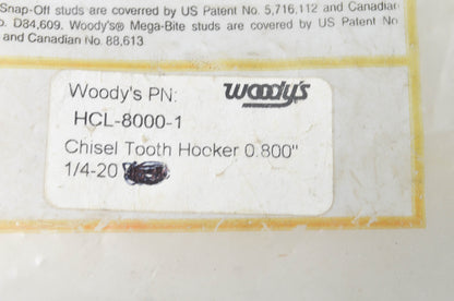 Woody's HCL-8000-1 1/4-20 0.8000' Chisel Tooth Hooker Qty 17 NOS