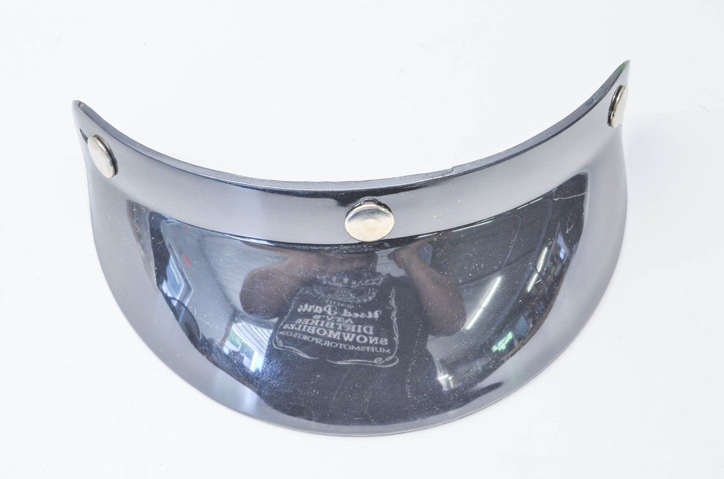 Parts Unlimited 0132-0133 Black Bubble Helmet Visor NOS